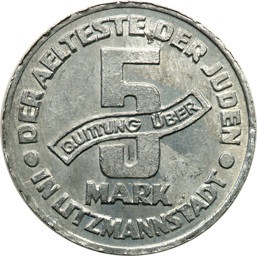 Getto Łódź. 5 Marek 1943, aluminium odmiana